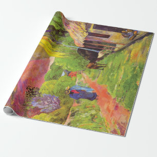 Paul Gauguin Road i Tahiti Vintage Fine Art Presentpapper