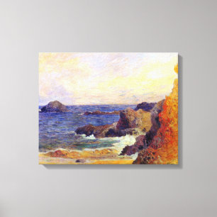 Paul Gauguin - Rocky Kusten Fine Art Painting Canvastryck