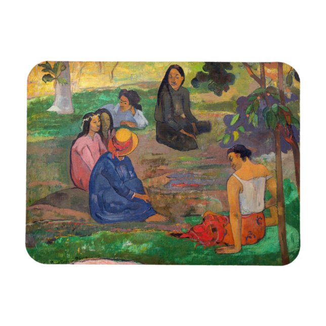 Paul Gauguin - Samtalet / Les Parau Parau Magnet (Horisontell)