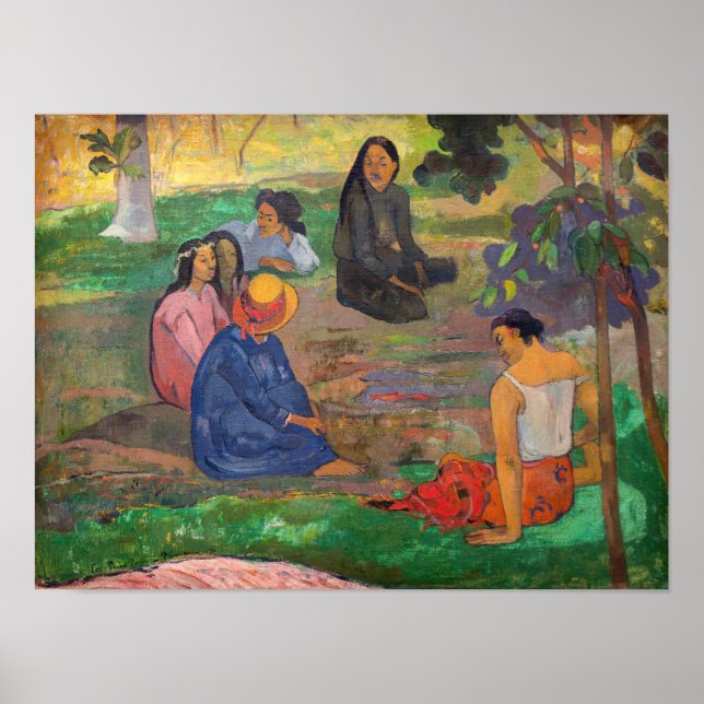 Paul Gauguin - Samtalet / Les Parau Parau Poster (Framsidan)