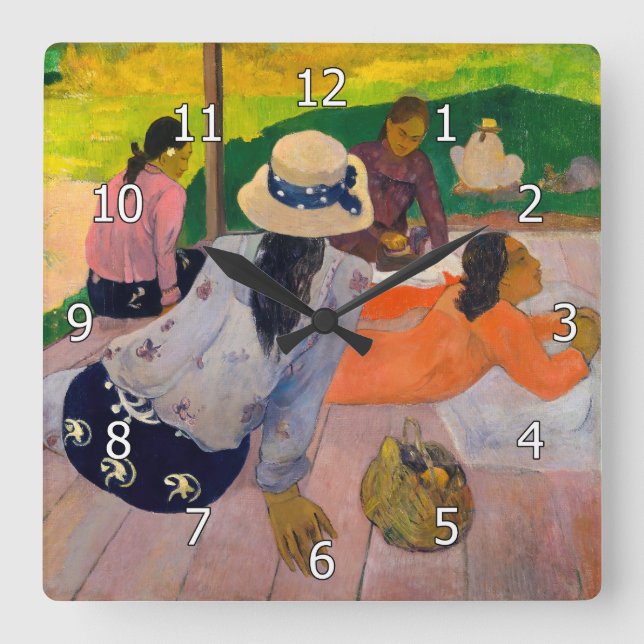 Paul Gauguin - Sestn Fyrkantig Klocka (Framsida)