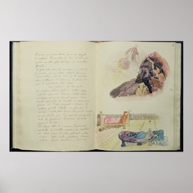 Paul Gauguin | Sidor från "Noa Noa", 1893-94 Poster (Framsidan)