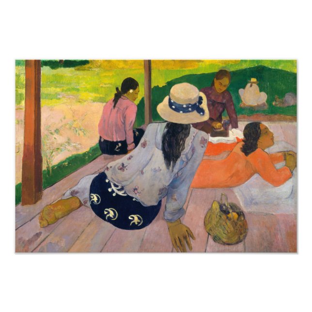 Paul Gauguin - Siesta Fototryck (Framsidan)