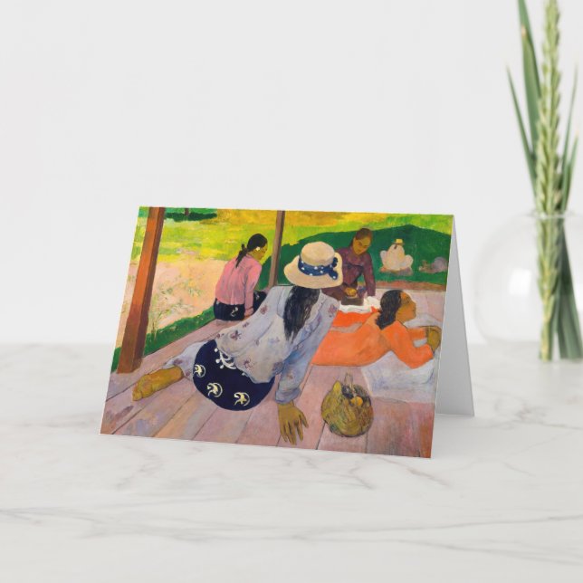 Paul Gauguin - Siesta Kort (Framsida)