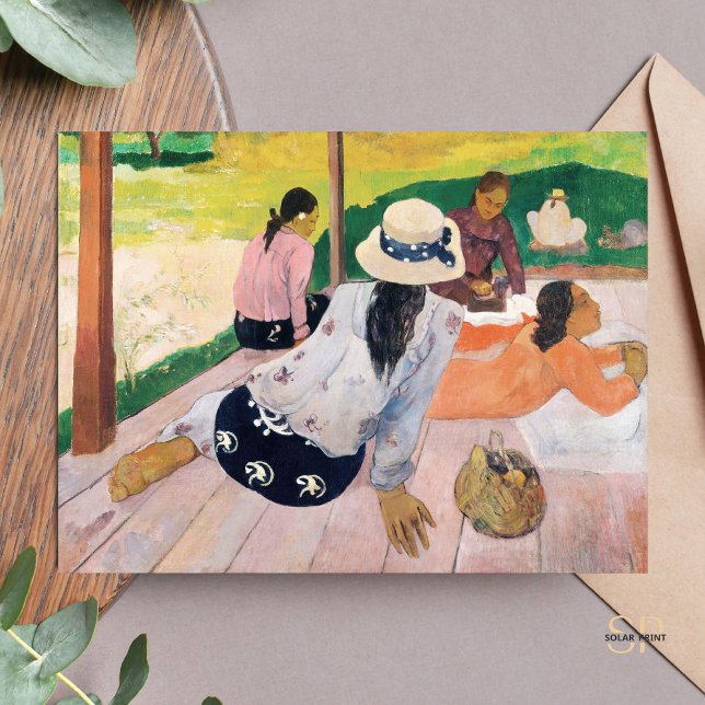Paul Gauguin Siesta Painting Art Skriv ut Vykort (Skapare uppladdad)