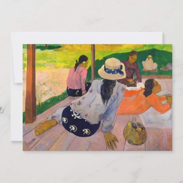 Paul Gauguin - Siesta Tack Kort (Framsida)