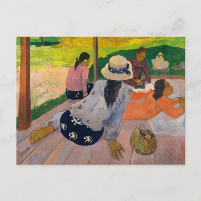 Paul Gauguin - Siesta Vykort (Framsida)