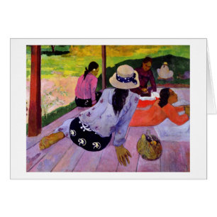 Paul Gauguin   siestaen, 1891-2 (olja på kanfas) Hälsningskort