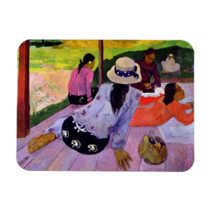 Paul Gauguin siestaen, 1891-2 (olja på kanfas) Magnet
