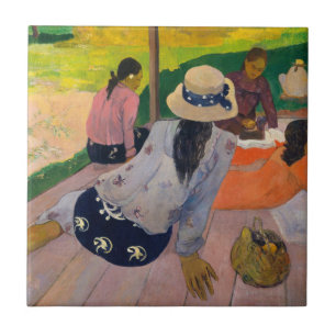 Paul Gauguin siestaen Kakelplatta