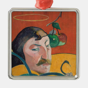 Paul Gauguin självporträtt, 1889 (olja på tr Julgransprydnad Metall