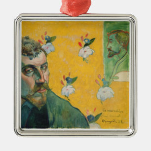 Paul Gauguin Självporträtt, Les Miserables,1888 Julgransprydnad Metall