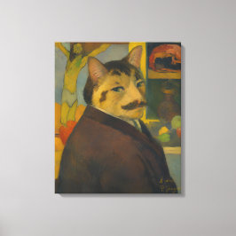 Paul Gauguin Självporträtt som katt Canvastryck