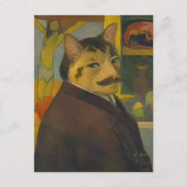 Paul Gauguin Självporträtt som katt Vykort