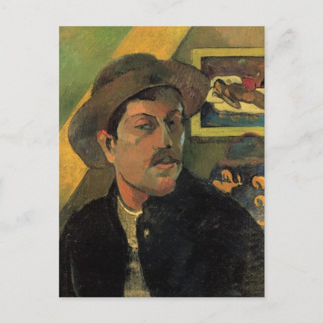Paul Gauguin Självporträtt Vykort (Framsida)