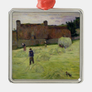 Paul Gauguin slåtter i Brittany, 1888 Julgransprydnad Metall