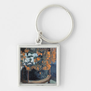 Paul Gauguin Solros, 1901 Fyrkantig Silverfärgad Nyckelring