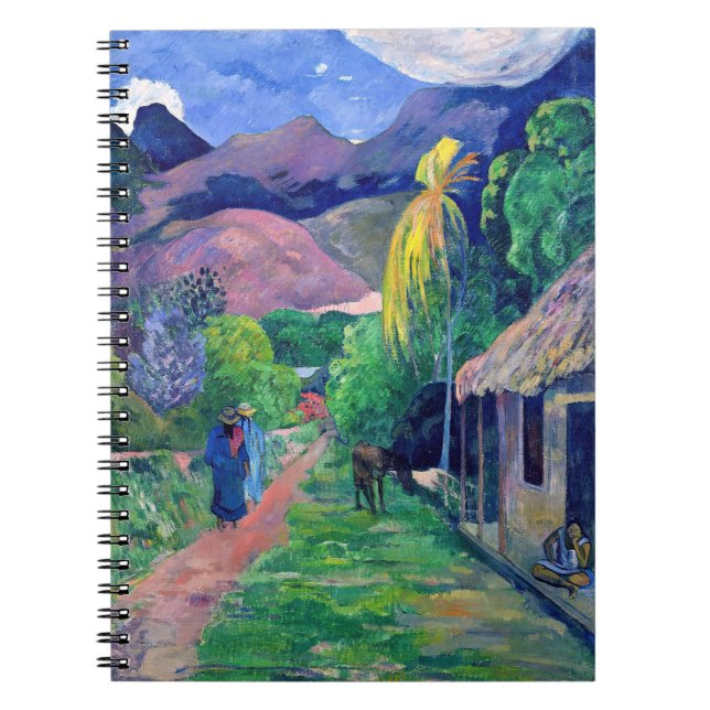 Paul Gauguin - Street in Tahiti Anteckningsbok (Framsidan)