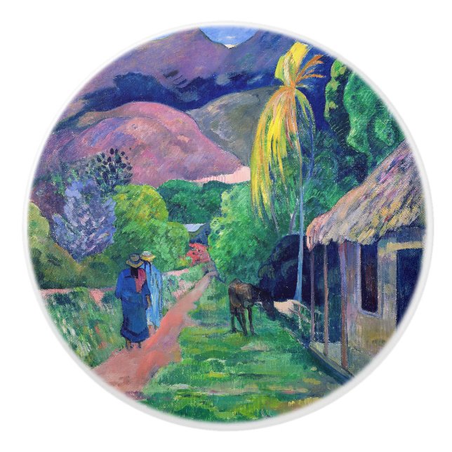 Paul Gauguin - Street in Tahiti Knopp (Framsidan)