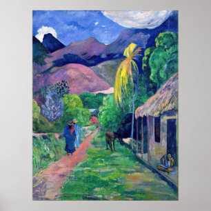 Paul Gauguin - Street in Tahiti Poster