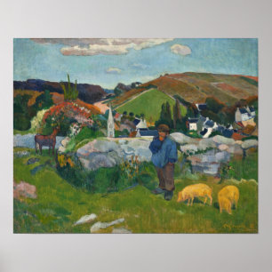 Paul Gauguin, Swineherd Poster