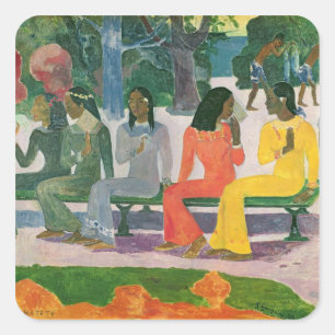 Paul Gauguin Ta Matete Fyrkantigt Klistermärke