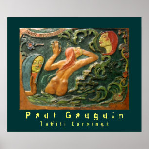 Paul Gauguin: Tahiti Carvings Poster
