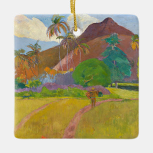 Paul Gauguin - Tahitian Landscape Julgransprydnad Keramik