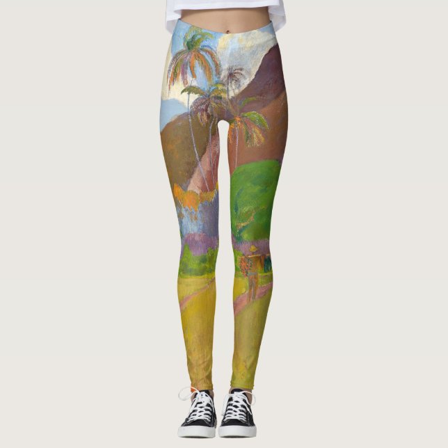 Paul Gauguin - Tahitian Landscape Leggings (Framsida)