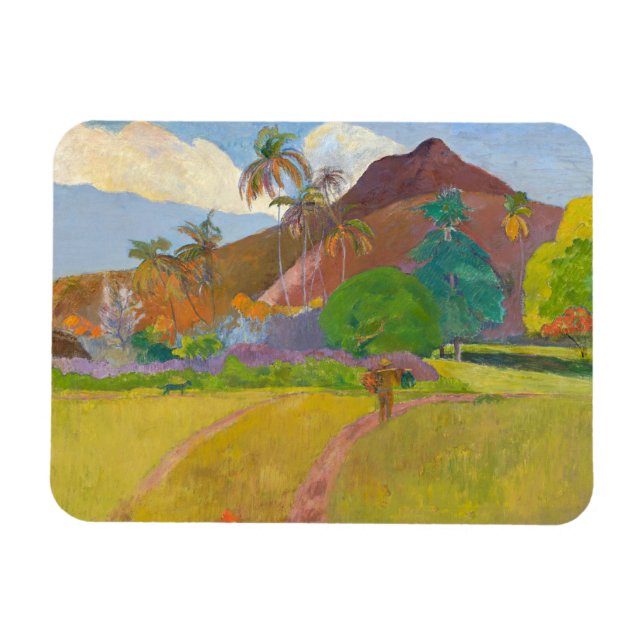 Paul Gauguin - Tahitian Landscape Magnet (Horisontell)