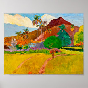 Paul Gauguin - Tahitian Landscape Poster