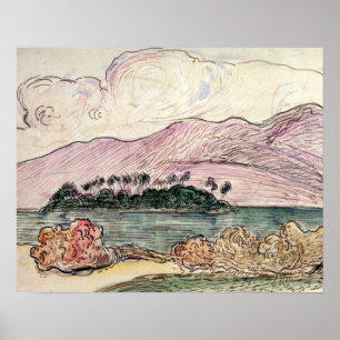 Paul Gauguin Tahitian Ligcape (w/c på papper) Poster