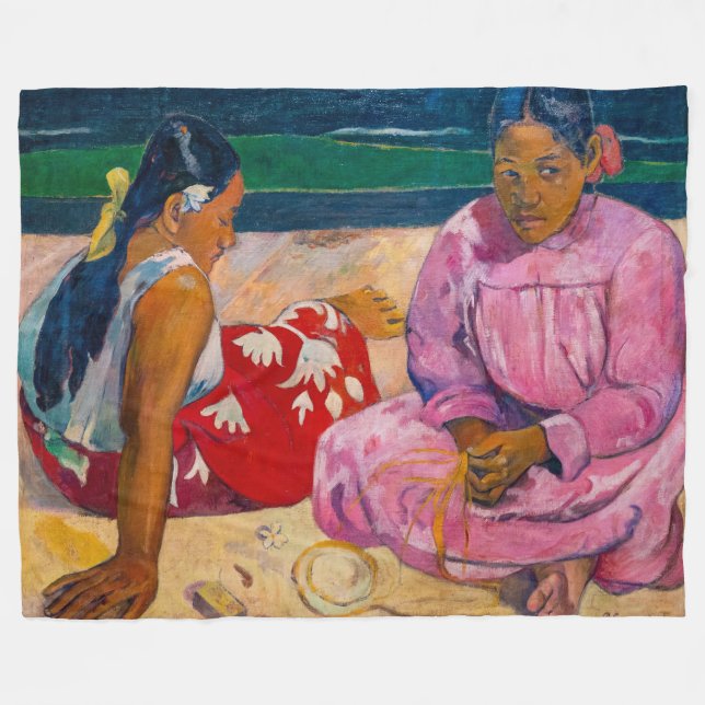 Paul Gauguin - Tahitian Women on the Beach Fleecefilt (Framsidan (Horisontell))