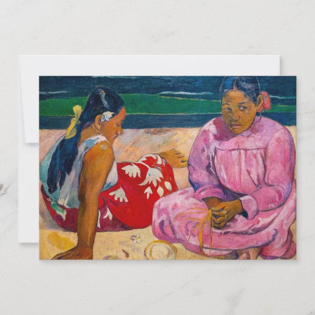 Paul Gauguin - Tahitian Women on the Beach Inbjudningar (Framsida)