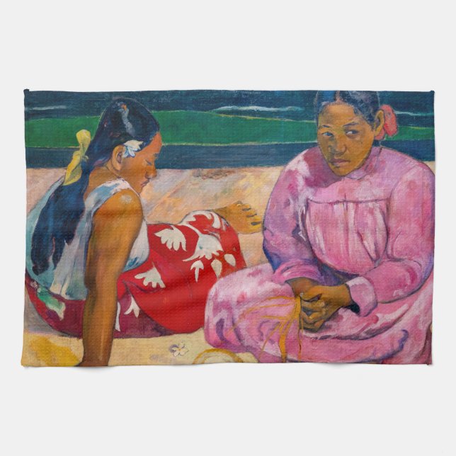 Paul Gauguin - Tahitian Women on the Beach Kökshandduk (Horisontell)