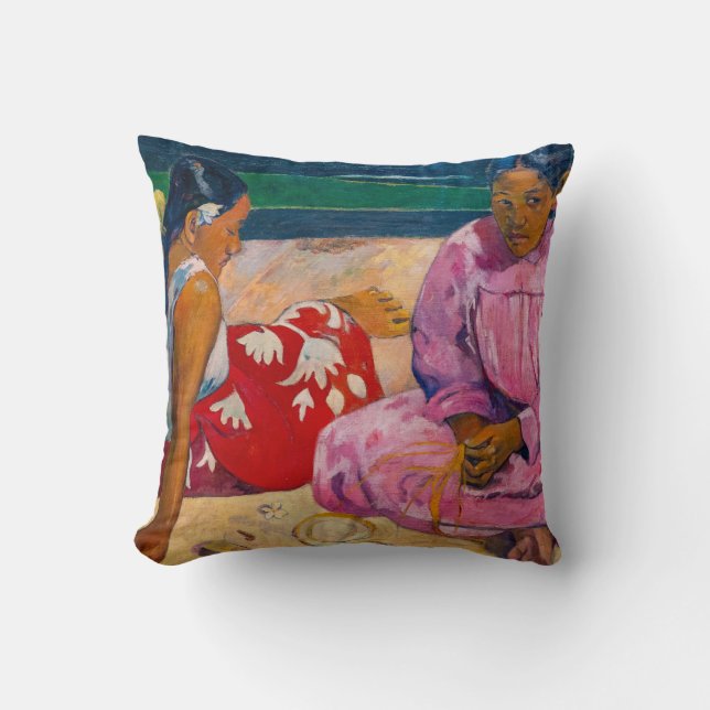 Paul Gauguin - Tahitian Women on the Beach Kudde (Framsida)