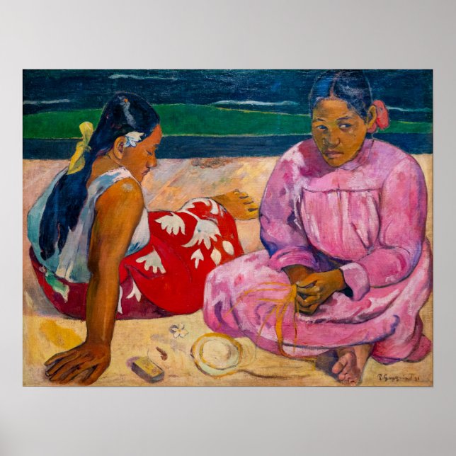 Paul Gauguin - Tahitian Women on the Beach Poster (Framsidan)