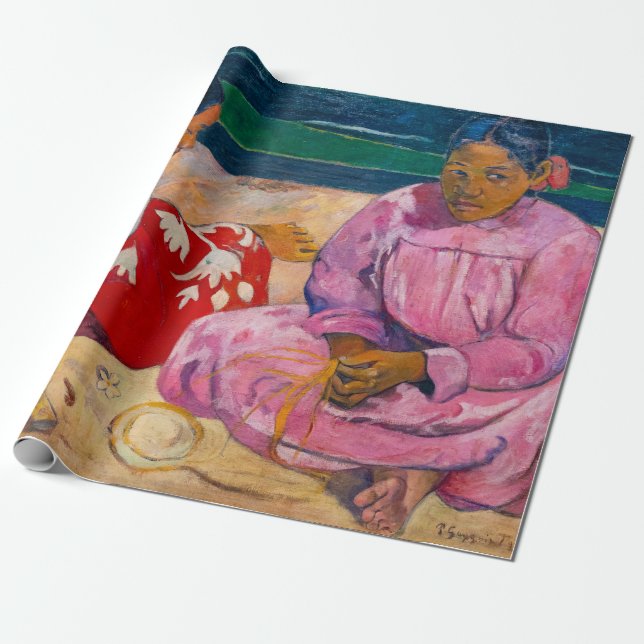 Paul Gauguin - Tahitian Women on the Beach Presentpapper (Utrullad)