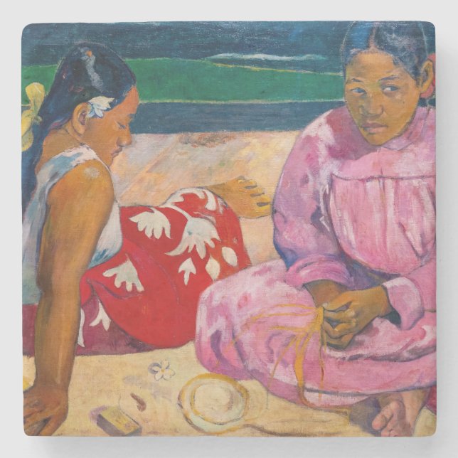 Paul Gauguin - Tahitian Women on the Beach Stenunderlägg (Framsidan)