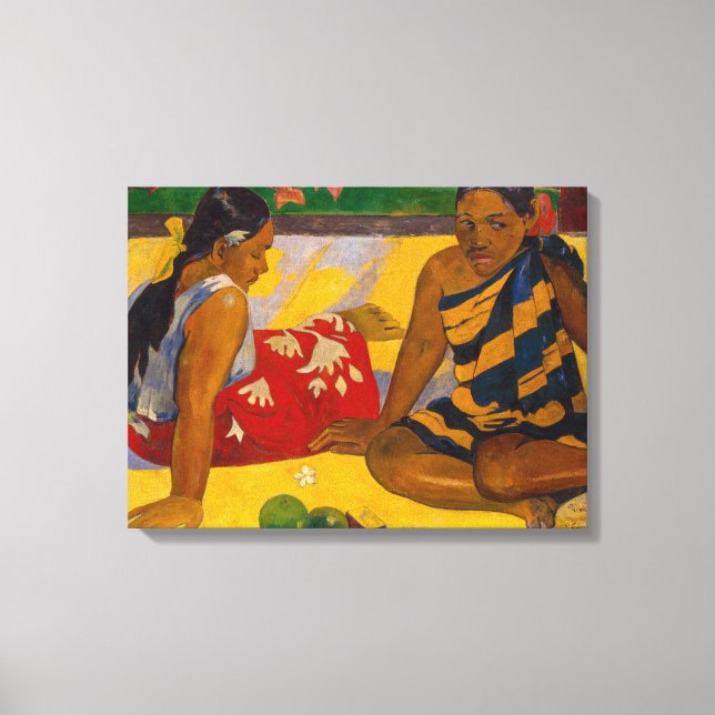 Paul Gauguin - Tahitian Women / Parau Api Canvastryck (Framsida)