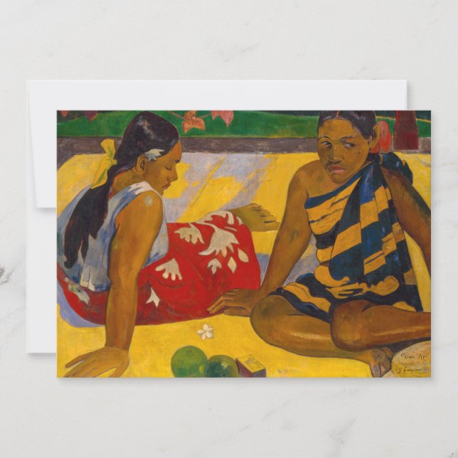 Paul Gauguin - Tahitian Women / Parau Api Inbjudningar (Framsida)