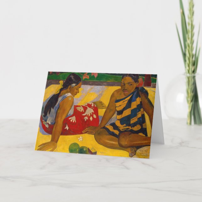 Paul Gauguin - Tahitian Women / Parau Api Kort (Framsida)