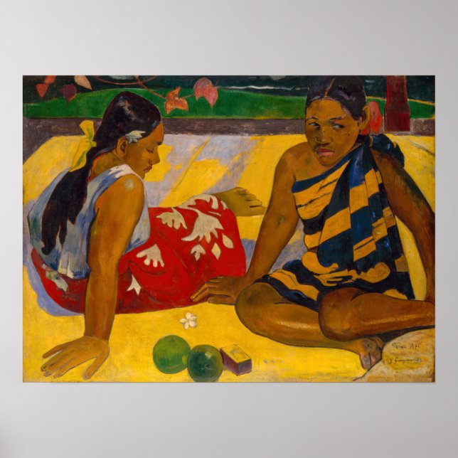 Paul Gauguin - Tahitian Women / Parau Api Poster (Framsidan)