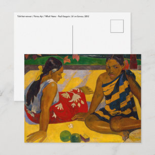 Paul Gauguin - Tahitian Women / Parau Api Vykort