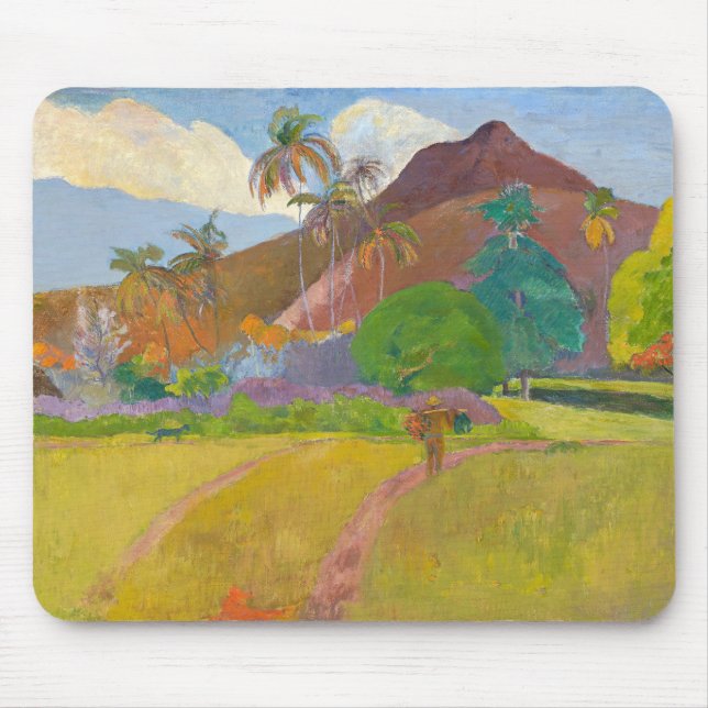 Paul Gauguin - Tahitiansk landskap Musmatta (Framsidan)