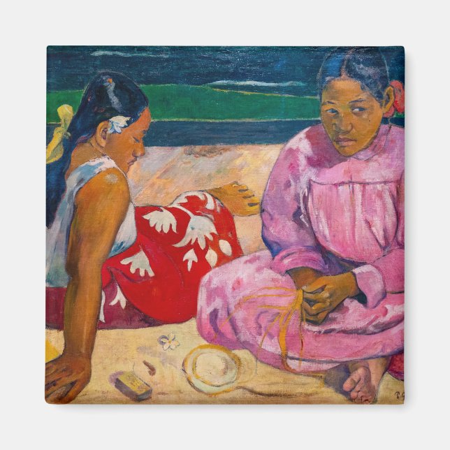 Paul Gauguin - Tahitiska kvinnor Magnet (Framsidan)