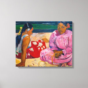 Paul Gauguin - Tahitiska kvinnor på stranden Canvastryck