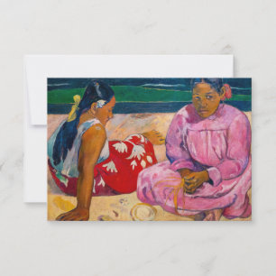 Paul Gauguin - Tahitiska kvinnor på stranden Tack Kort