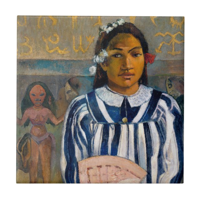 Paul Gauguin - Tehamanas förfäder Kakelplatta (Framsidan)