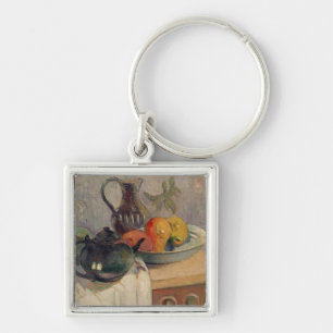 Paul Gauguin Teiera, Brocca e Frutta, 1899 Fyrkantig Silverfärgad Nyckelring